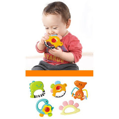 Set 5 zornaitori dinozauri multicolori, Jucarii Bebe - Publisol.ro