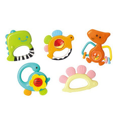 Set 5 zornaitori dinozauri multicolori, Jucarii Bebe - Publisol.ro