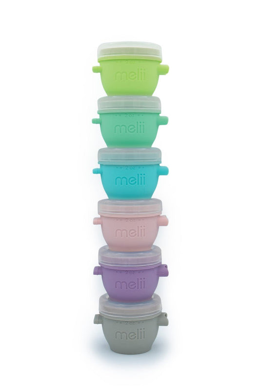 Set 6 recipiente silicon, 59 ml, Melii - Publisol.ro