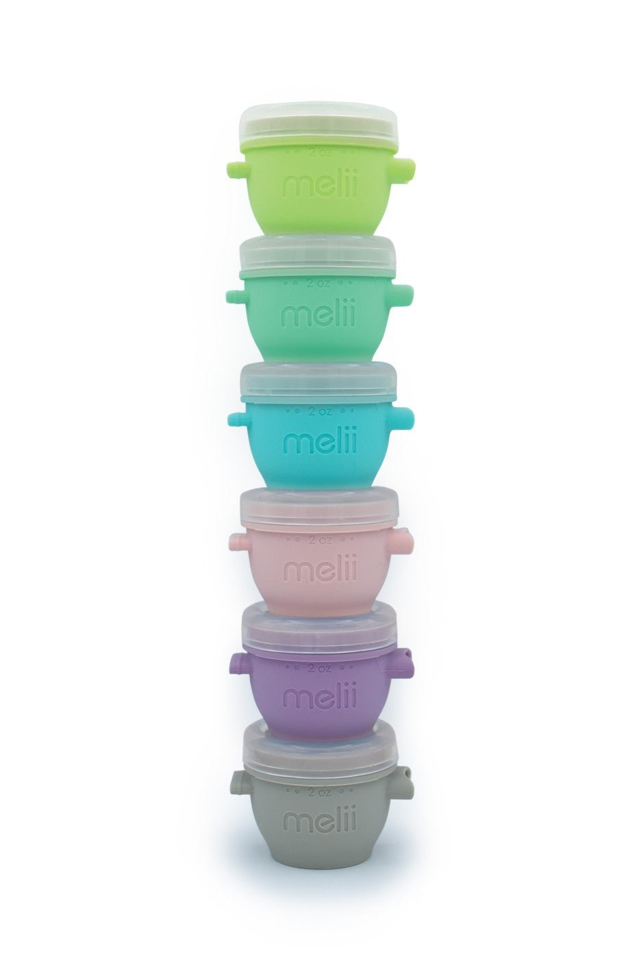 Set 6 recipiente silicon, 59 ml, Melii - Publisol.ro