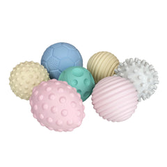 Set 7 mingi senzoriale pentru bebelusi - Gerardo Toys