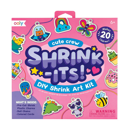 Set artistic DYI - Shrink-Its! - creaza brelocuri prin micsorare - Cute Crew - Ooly