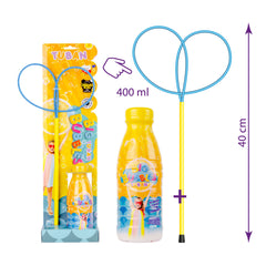 Set Baloane de sapun gigante - accesoriu fluture + solutie 400 ml - Tuban