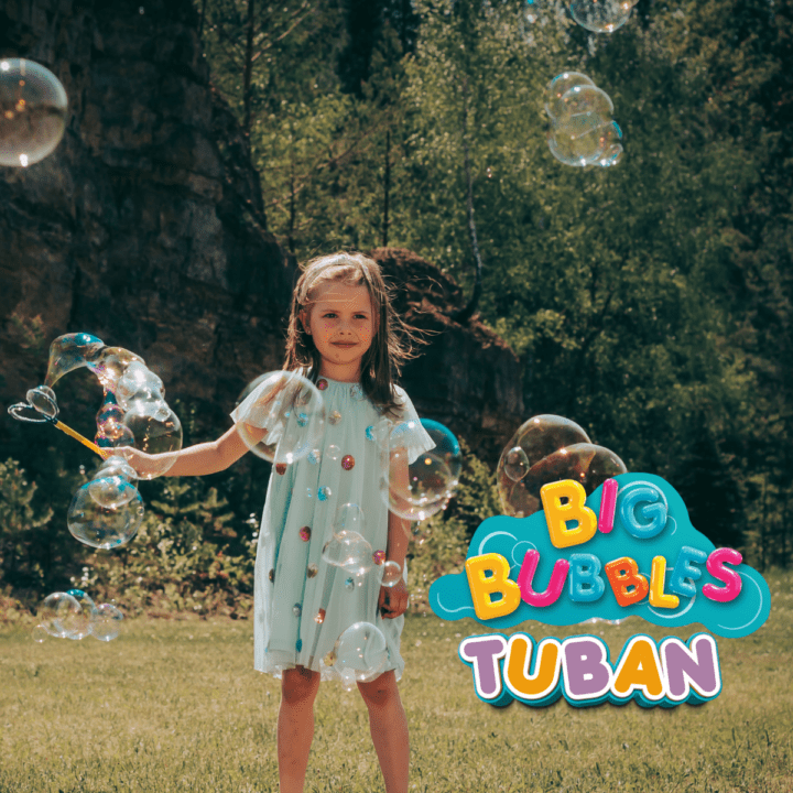 Set Baloane de sapun gigante - accesoriu fluture + solutie 400 ml - Tuban - Publisol.ro