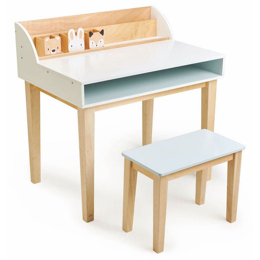 Set Birou si scaun, din lemn premium, Tender Leaf Toys - Publisol.ro