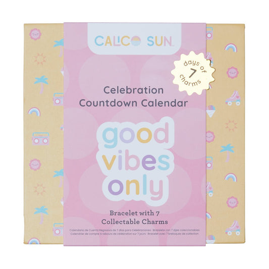 Set cadou bratara si charmuri - Calendar pentru sarbatorit evenimente - Good Vibes Only - Ooly - Publisol.ro