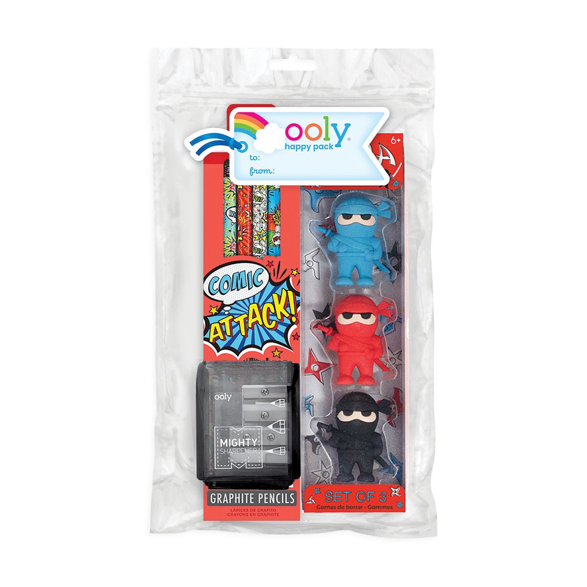 Set cadou Happy Pack - Comic Attack - Ooly - Publisol.ro