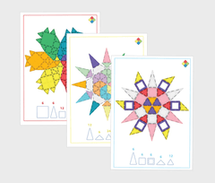 Set carduri Mandala pentru seturile magnetice de constructie - Magblox - Publisol.ro