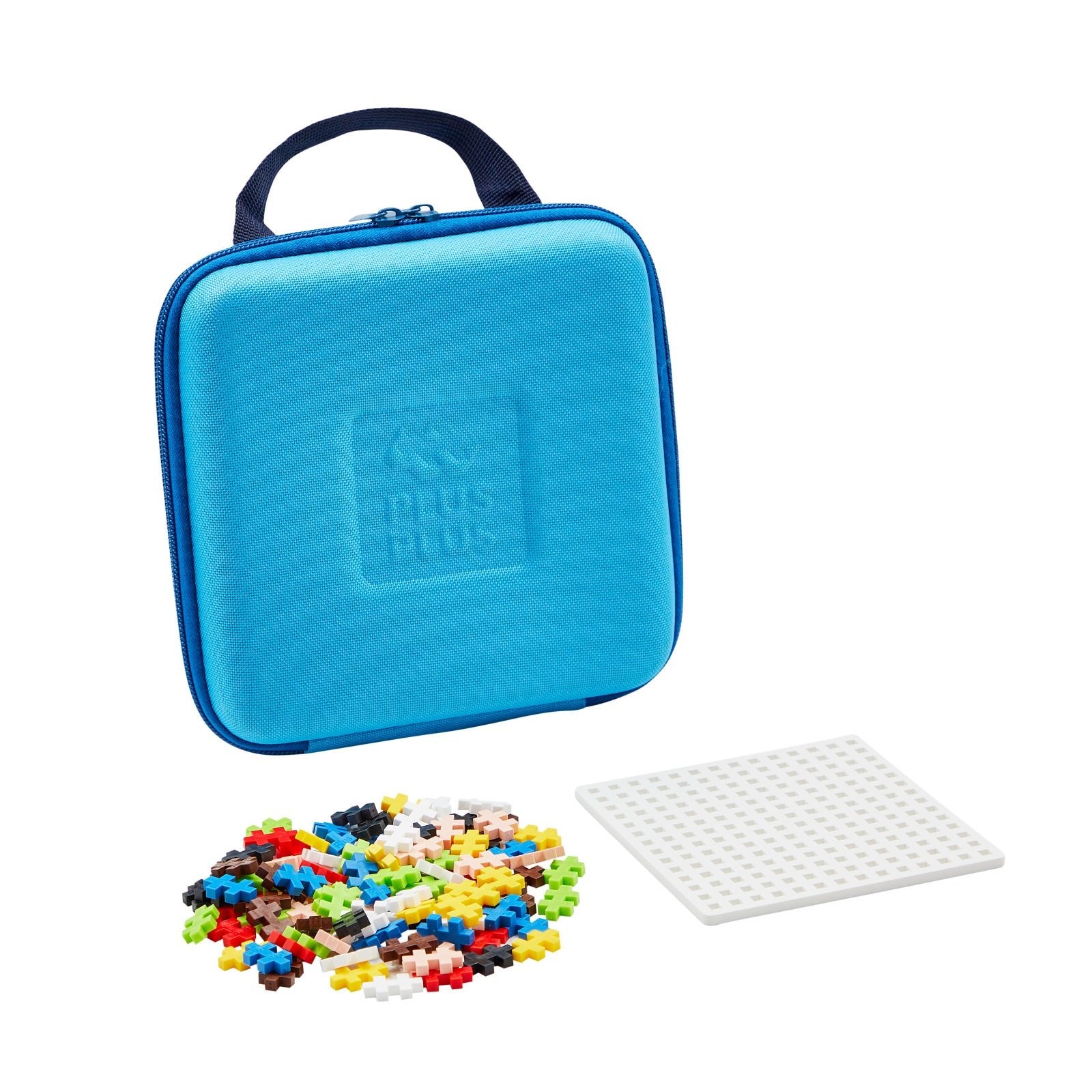 Set constructie Plus - Plus, 100 piese, portabil, in geanta cu fermoar - Plus Plus - Publisol.ro