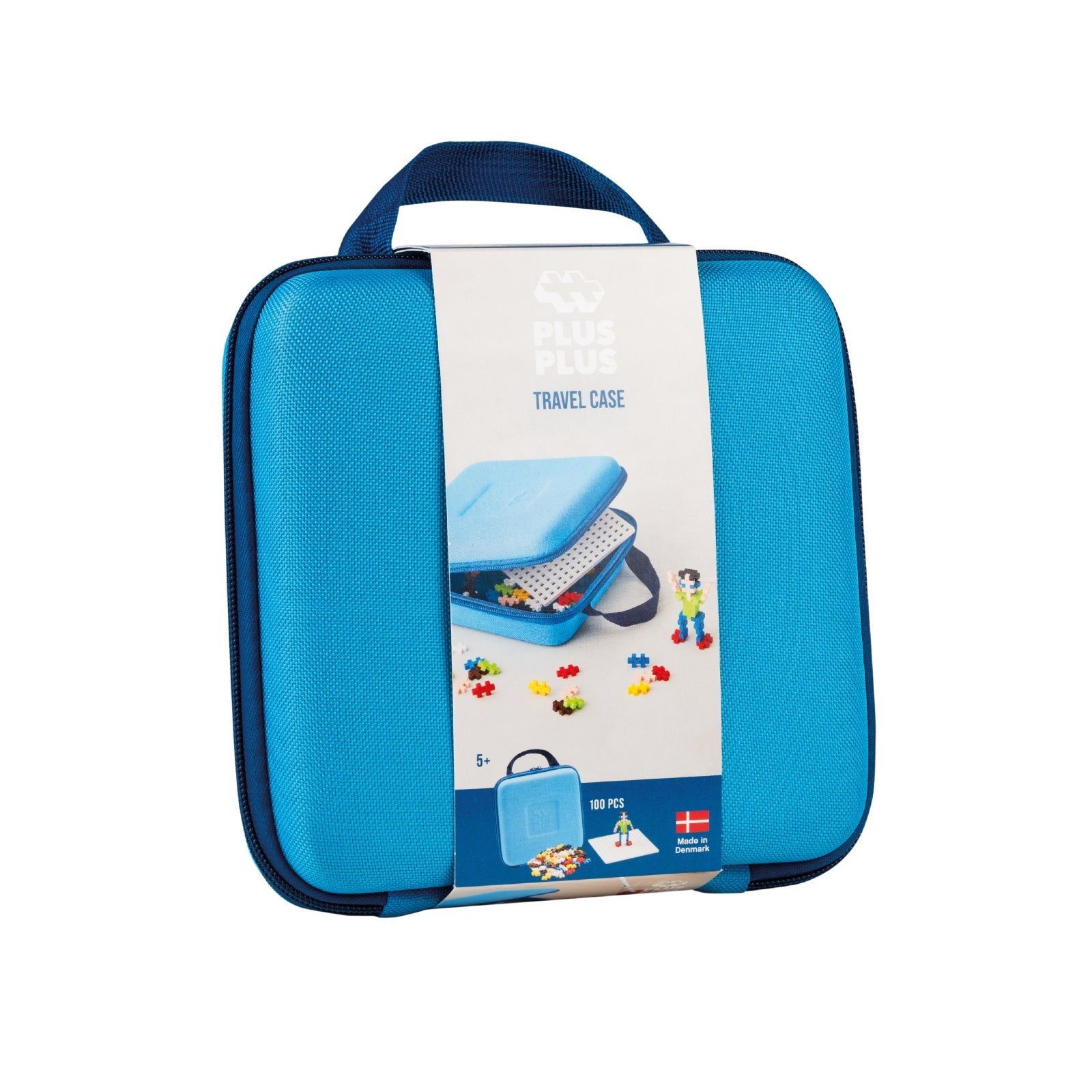Set constructie Plus - Plus, 100 piese, portabil, in geanta cu fermoar - Plus Plus - Publisol.ro
