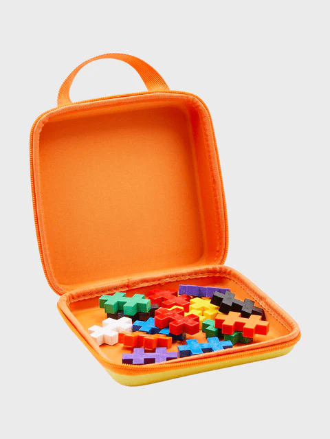 Set constructie Plus - Plus, 15 piese mari, portabil, in geanta cu fermoar - Plus Plus - Publisol.ro