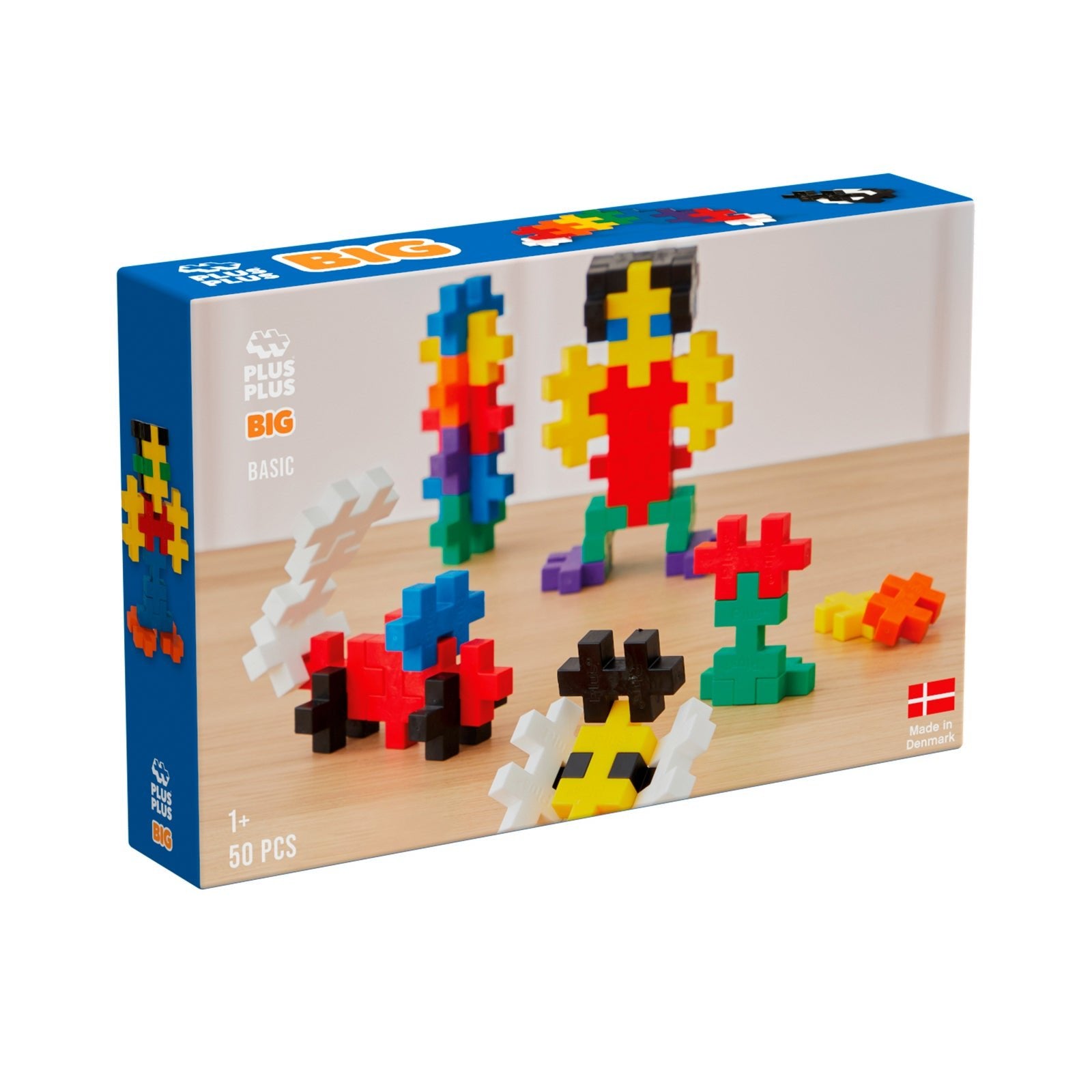 Set constructie Plus - Plus, 50 piese mari, culori standard - Plus Plus - Publisol.ro