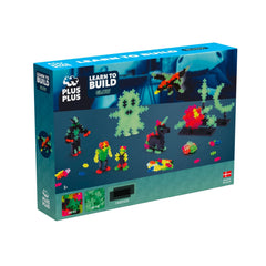 Set constructie Plus - Plus, 500 piese, Invata sa construiesti, culori stralucitoare - Plus Plus - Publisol.ro