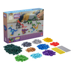 Set constructie Plus - Plus, 600 piese, Invata sa construiesti dinozauri - Plus Plus - Publisol.ro