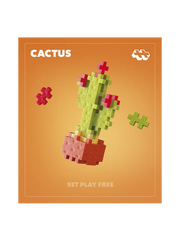 Set constructie Plus-Plus, PLANTE - Cactus - Plus Plus
