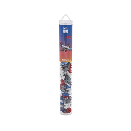 Set constructie Plus - Plus, tub 100 piese, Avion - Plus Plus - Publisol.ro