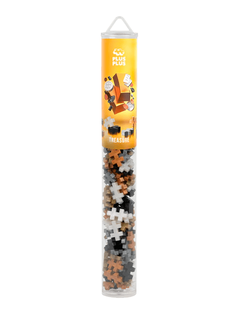 Set constructie Plus - Plus, tub 100 piese, Comori - Plus Plus - Publisol.ro