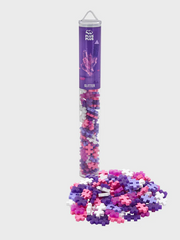 Set constructie Plus-Plus, tub 100 piese, Glitter Mix, culori cu sclipici - Plus Plus