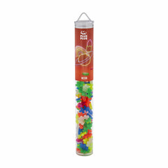 Set constructie Plus-Plus, tub 100 piese, Neon Mix, culori fluorescente - Plus Plus
