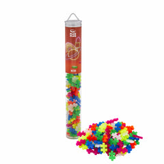 Set constructie Plus-Plus, tub 100 piese, Neon Mix, culori fluorescente - Plus Plus