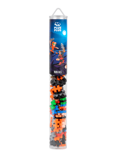 Set constructie Plus - Plus, tub 100 piese, Ninja - Plus Plus - Publisol.ro