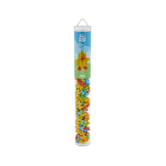 Set constructie Plus - Plus, tub 100 piese, Pui - Plus Plus - Publisol.ro