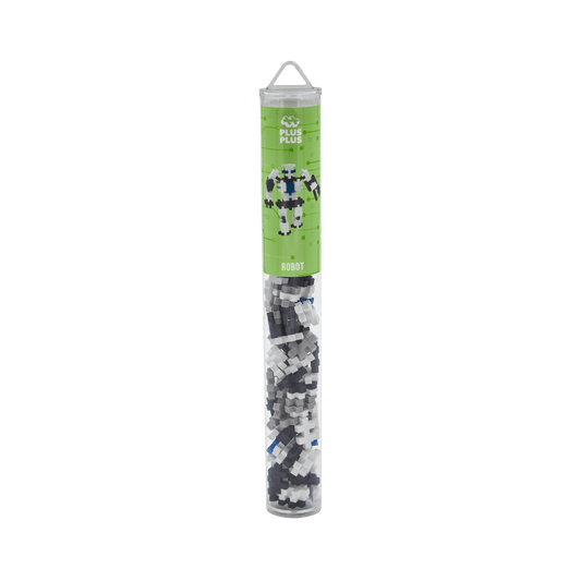 Set constructie Plus - Plus, tub 100 piese, Robot - Plus Plus - Publisol.ro