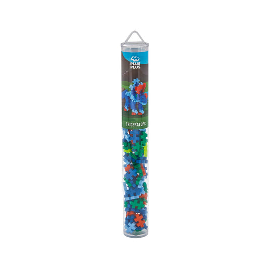 Set constructie Plus - Plus, tub 100 piese, Triceratops - Plus Plus - Publisol.ro