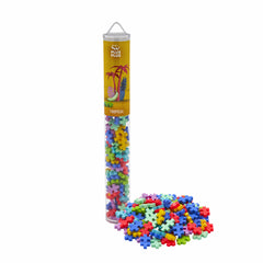 Set constructie Plus-Plus, tub 100 piese, Tropical Mix, culori tropicale - Plus Plus
