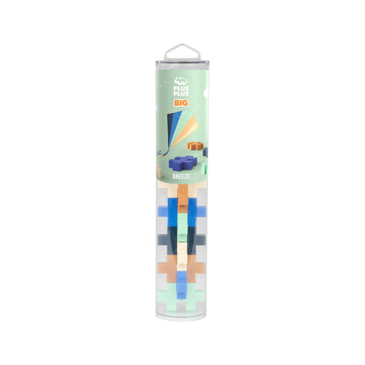 Set constructie Plus - Plus, tub 15 piese mari, culorile brizei - Plus Plus - Publisol.ro