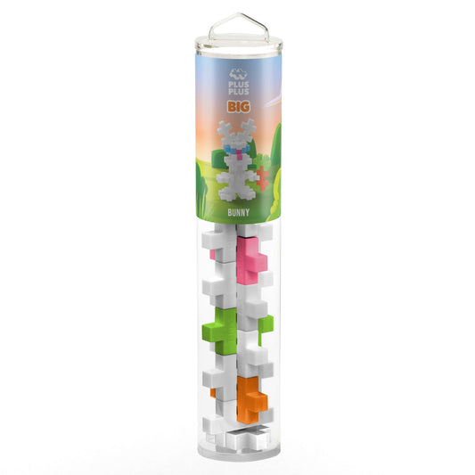 Set constructie Plus - Plus, tub 15 piese mari, Iepure - Plus Plus - Publisol.ro