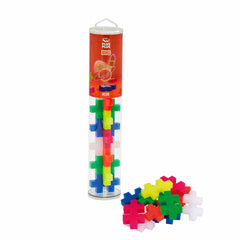 Set constructie Plus-Plus, tub 15 piese mari, Neon, culori fluorescente - Plus Plus