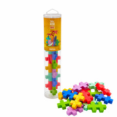 Set constructie Plus-Plus, tub 15 piese mari, Tropical, culori tropicale - Plus Plus
