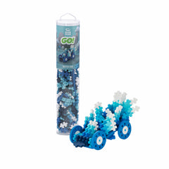 Set constructie Plus-Plus, tub 200 piese, Masini colorate - Apa - Plus Plus