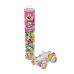 Set constructie Plus-Plus, tub 200 piese, Masini colorate - Bomboana - Plus Plus