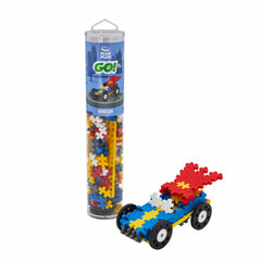 Set constructie Plus-Plus, tub 200 piese, Masini colorate - Erou - Plus Plus