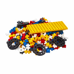 Set constructie Plus-Plus, tub 200 piese, Masini colorate - Erou - Plus Plus