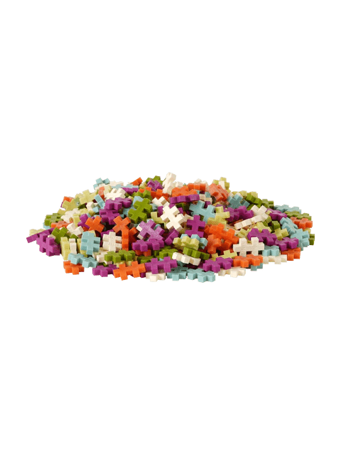 Set constructie Plus - Plus, tub 240 piese, Botanica Mix, culori botanice - Plus Plus - Publisol.ro