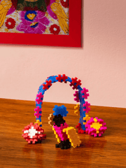 Set constructie Plus - Plus, tub creare tablou, Inspirat de Frida Kahlo - Plus Plus - Publisol.ro