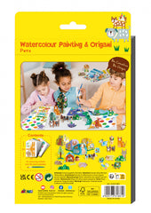 Set creativ 2 in 1 - Pictura si Origami - Animale prietenoase - Avenir