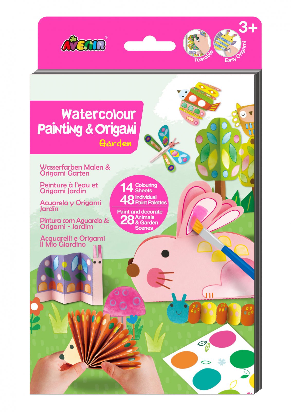 Set creativ 2 in 1 - Pictura si Origami - Gradina - Avenir - Publisol.ro