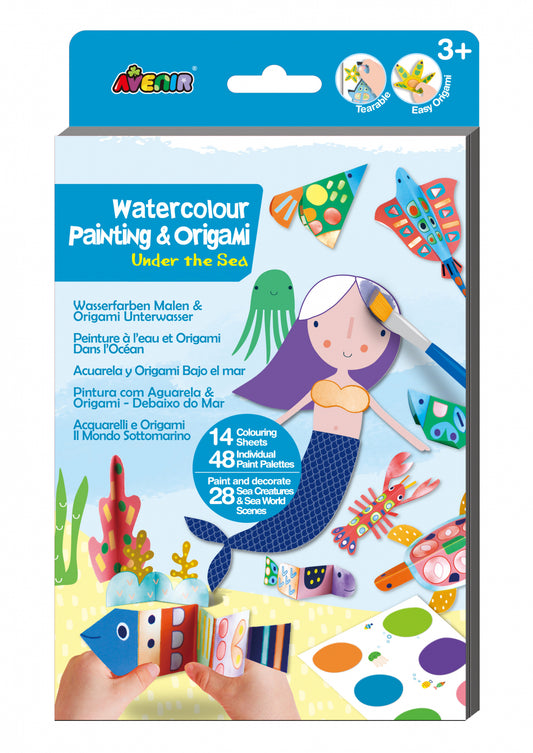 Set creativ 2 in 1 - Pictura si Origami - Subacvatic - Avenir