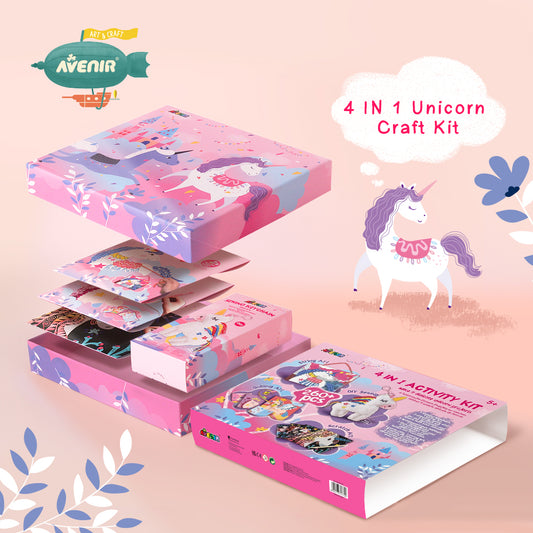 Set creativ 4 in 1 - Unicorni - Avenir