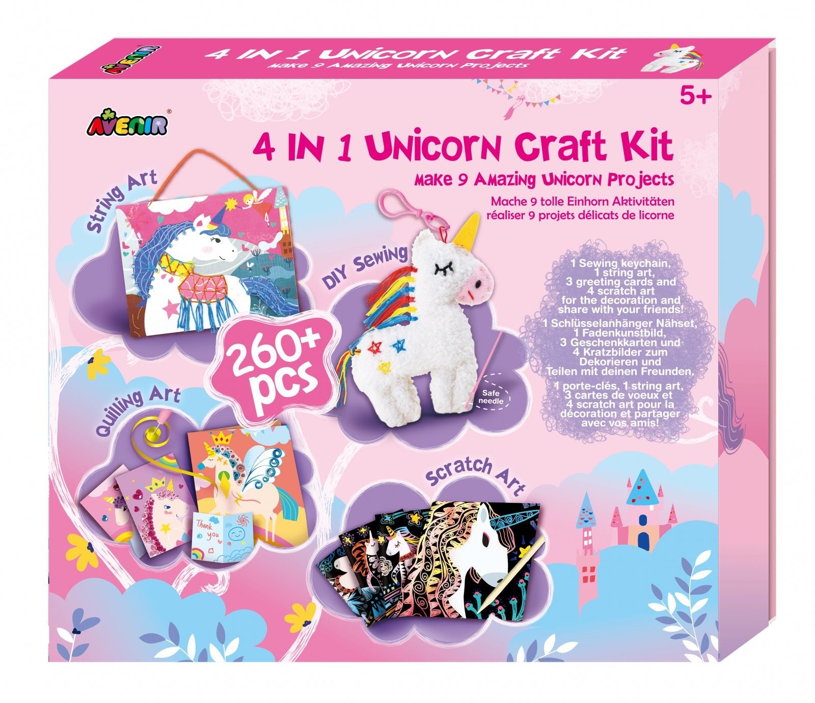 Set creativ 4 in 1 - Unicorni - Avenir - Publisol.ro