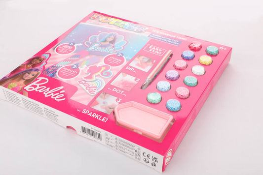 Set creativ 5 in 1, Barbie, pictura cu diamante - Diamond Dotz®