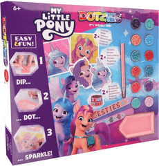 Set creativ 6 in 1, My Little Pony, pictura cu diamante - Diamond Dotz® - Publisol.ro