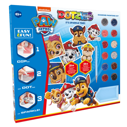 Set creativ 6 in 1, Patrula Catelusilor, pictura cu diamante - Diamond Dotz® - Publisol.ro