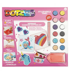Set creativ 6 in 1, Sirena, pictura cu diamante - Diamond Dotz®