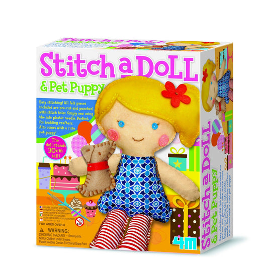 Set creativ Coase propria papusa cu catelus - 4M - Publisol.ro