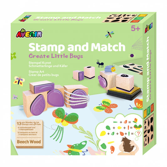 Set creativ cu stampile - Insecte - Avenir